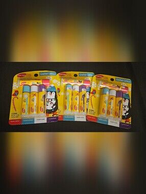 Carmex Limited Edition Holiday Lip Balm 4-Pack - Total 12 Sticks